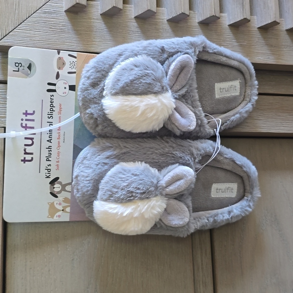 TRULFIT KID"S PLUSH ANIMAL SLIPPERS